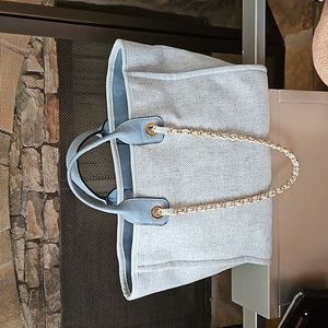 Jen & Co Kristina Blue Satchel Tote